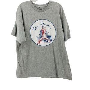 Alstyle Single Stitch Crew Neck The Senators Grey Short Sleeve Size 2XL